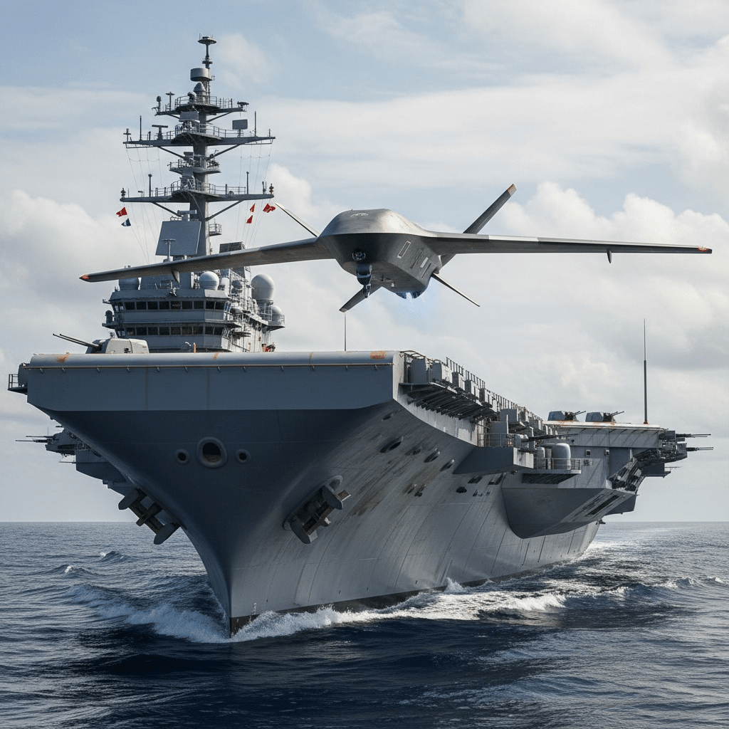 Navalul modern: Portavioanele și dronele transformă bătăliile pe mare