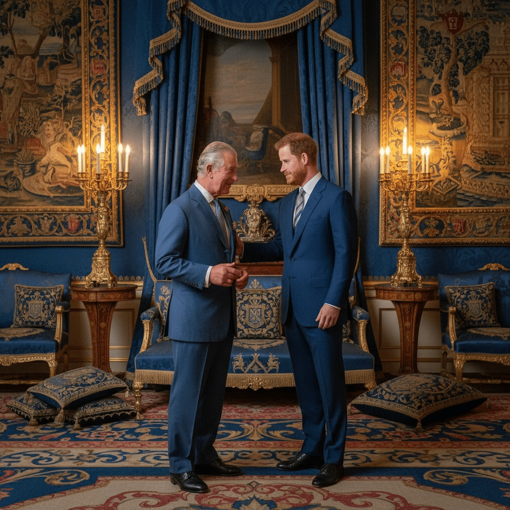 Regele Charles a avut o întâlnire surpriză cu Prințul Harry în capitala britanică