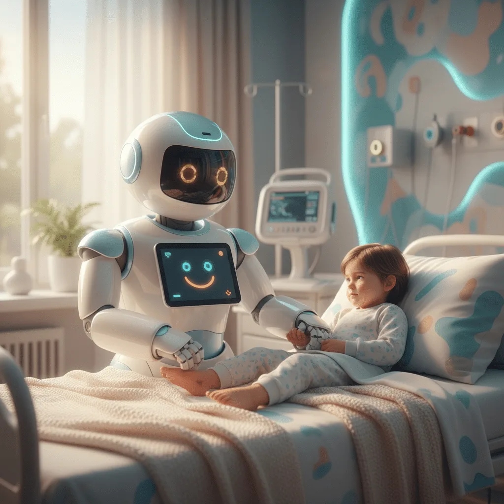 Roboții aduc consolarea emoțională copiilor internați în spitale