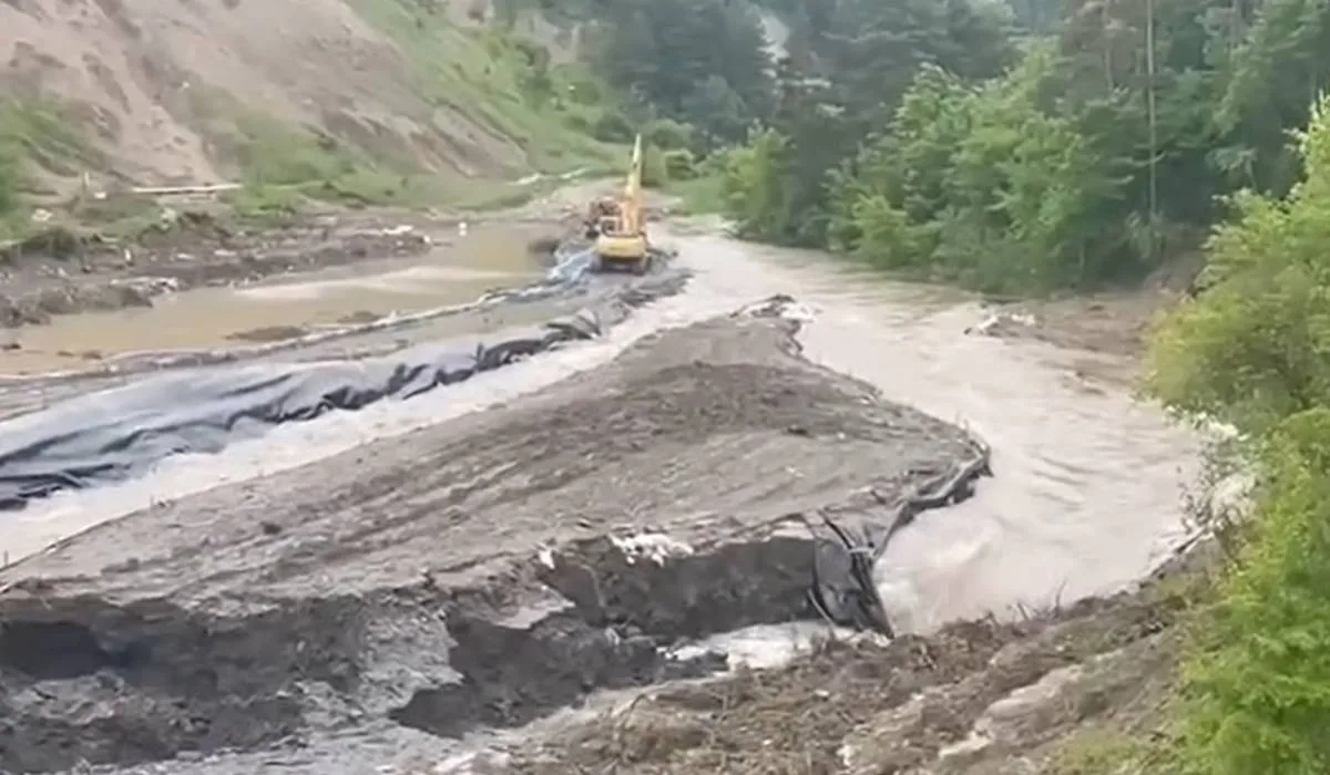 Salina Praid, amenințată de inundații: sistemul de drenaj din geotextil s-a compromis