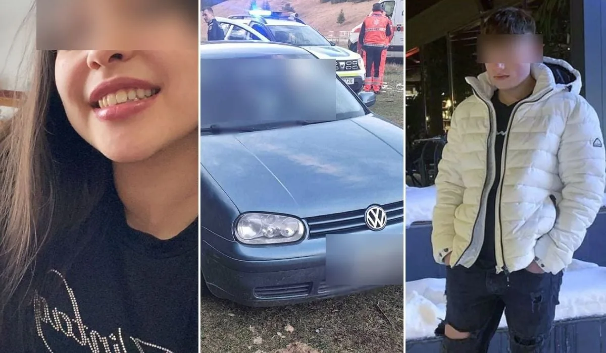 Tinerii descoperiți fără viață într-un Golf pe un câmp din Harghita: Bianka și Tony dispăruseră de acasă cu o zi anterior.