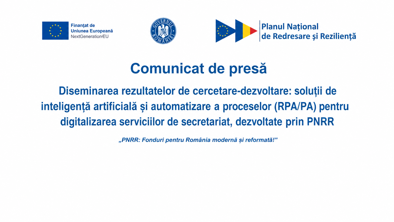 Inteligența artificială finanțată prin PNRR va automatiza programările și facturarea în cabinetele medicale