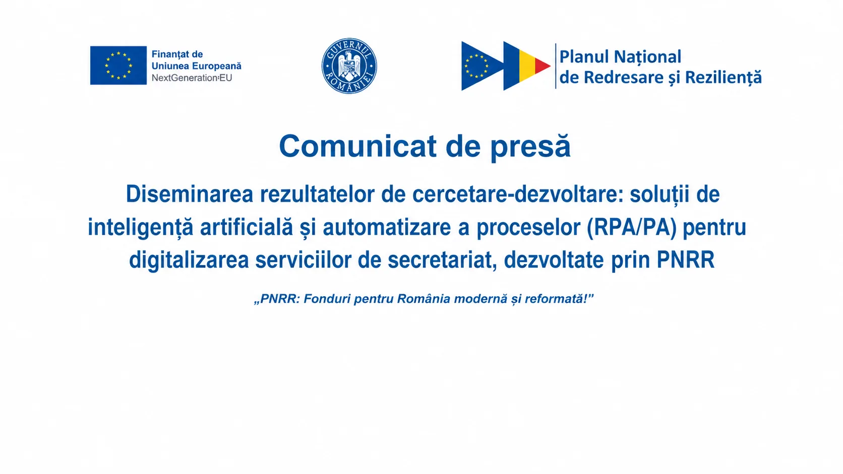 Inteligența artificială finanțată prin PNRR va automatiza programările și facturarea în cabinetele medicale