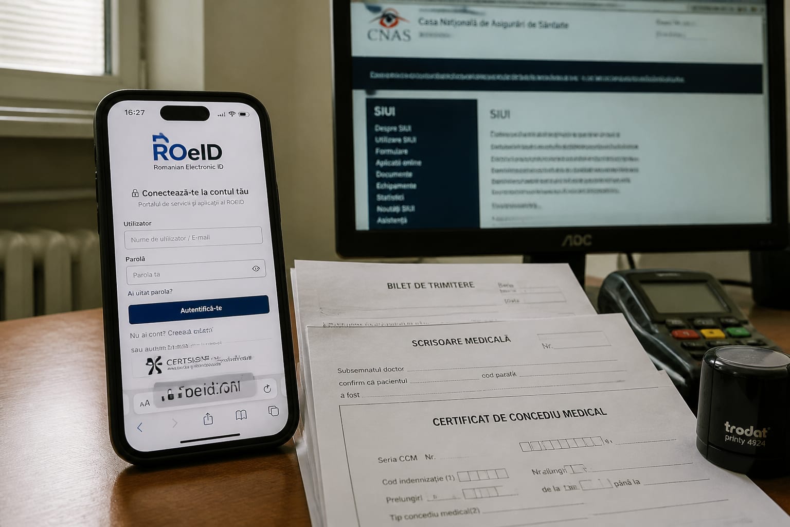 Istoricul medical și concediile se mută de la 1 septembrie într-un portal unic CNAS accesibil prin aplicația ROeID