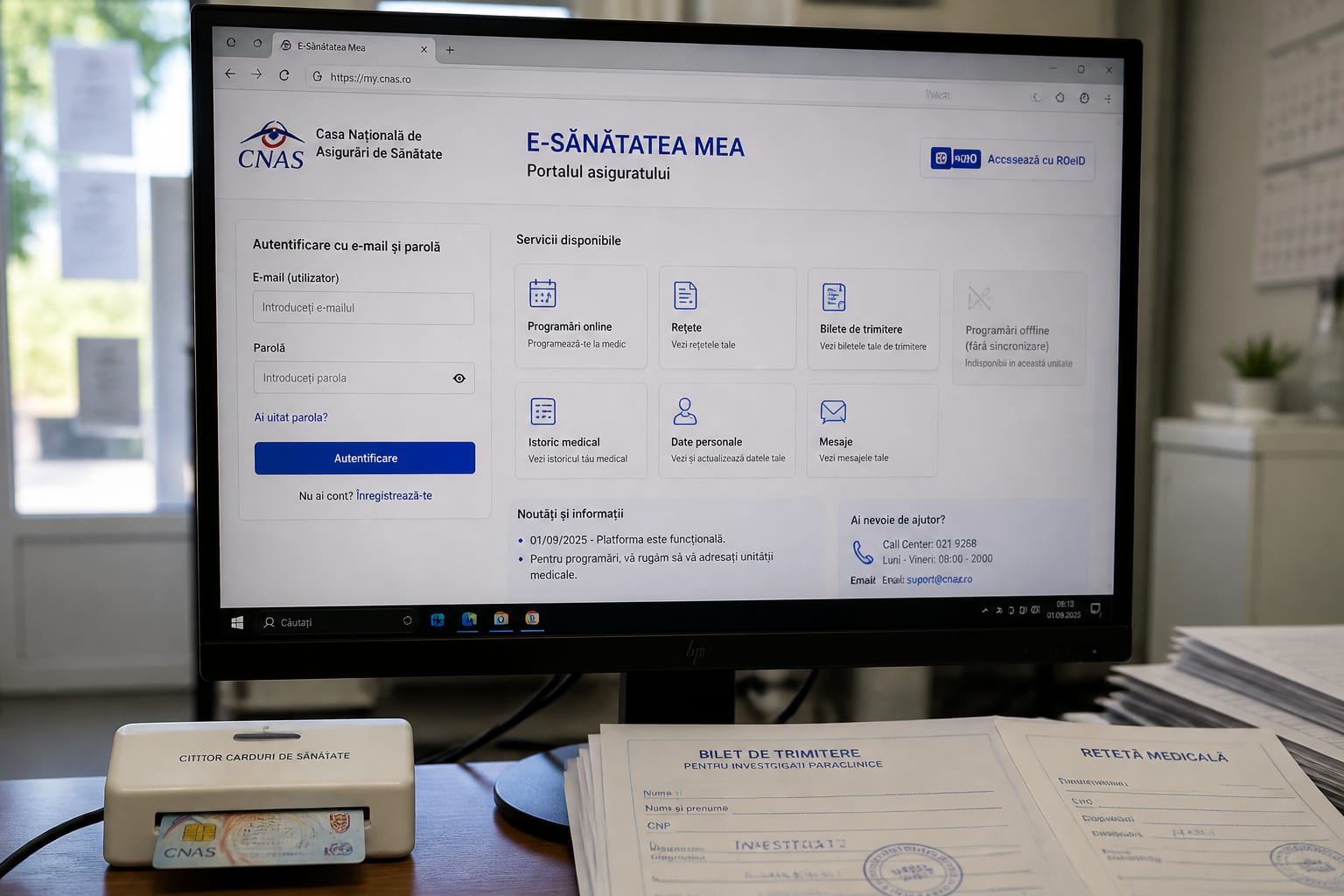 Dosarul medical al românilor devine digital de la 1 septembrie prin platforma E-Sănătatea Mea